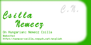 csilla nemecz business card